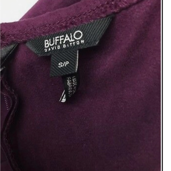 New! Buffalo David Bitton Vegan Suede Off the Dress Regal Plum … - Picture 5 of 14